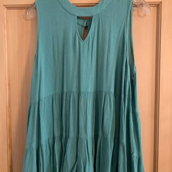 Seafoam Green hi-lo Surplice Tunic - Torrid - Picture 3 of 5
